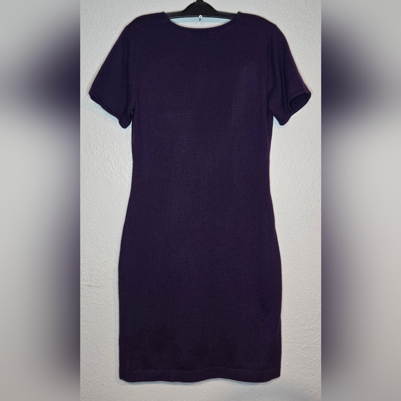 Merino Wool Purple Dress - Picture 2 of 5